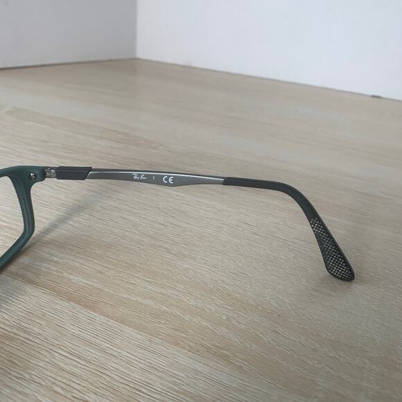 Ray-Ban RB7017 5197 Eyeglasses Green Gray Frames Only 54-17-145 - Picture 6 of 8